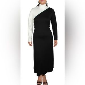 Anne Klein Color Blocked Maxi Dress